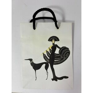 Erte Symphony in Black Art Deco Gift Bag Flame Tree Publishing 2006 Greyhound